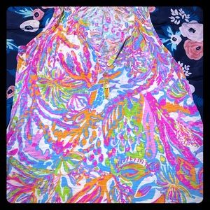 Lilly Pulitzer Essie tank sz Large scuba to Cuba